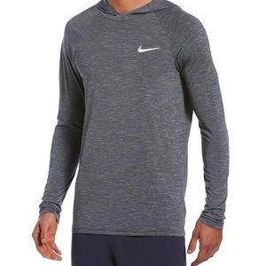 Nike Men's Dri-FIT UPF 40+ Heathered Hooded Rash Guard
